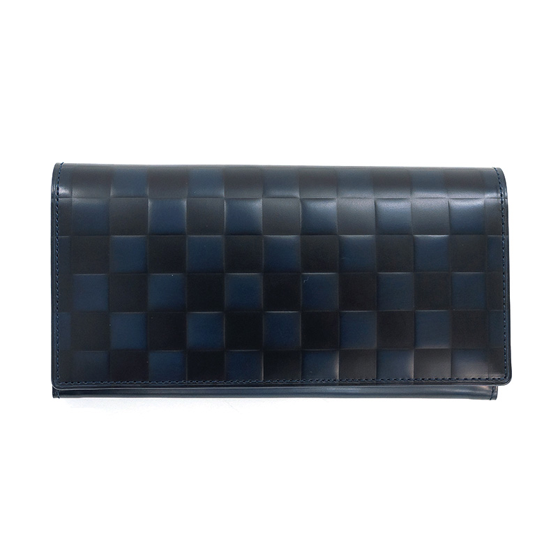 Mikado【ミカド】市松 長財布 二つ折り 小銭入れあり 日本製