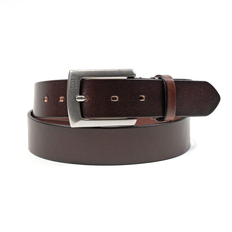 【タケオキクチ】 一枚革 イタリアレザーベルト 日本製 サイズ調整可